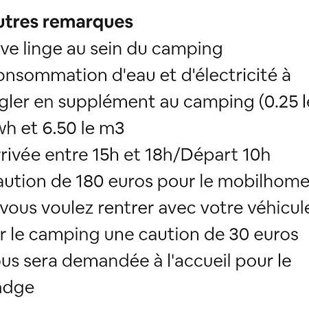 Mobilhome 6 Personnes